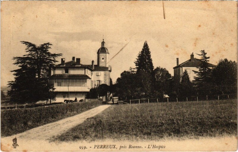 Carte postale ancienne Perreux - L'Hospice à Perreux