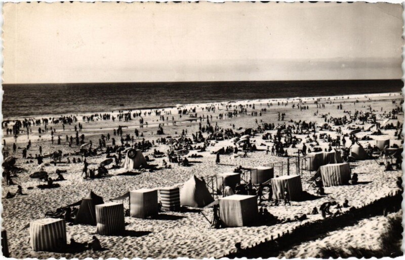Carte postale ancienne Mimizan-Plage - Landes - La Plage à Mimizan