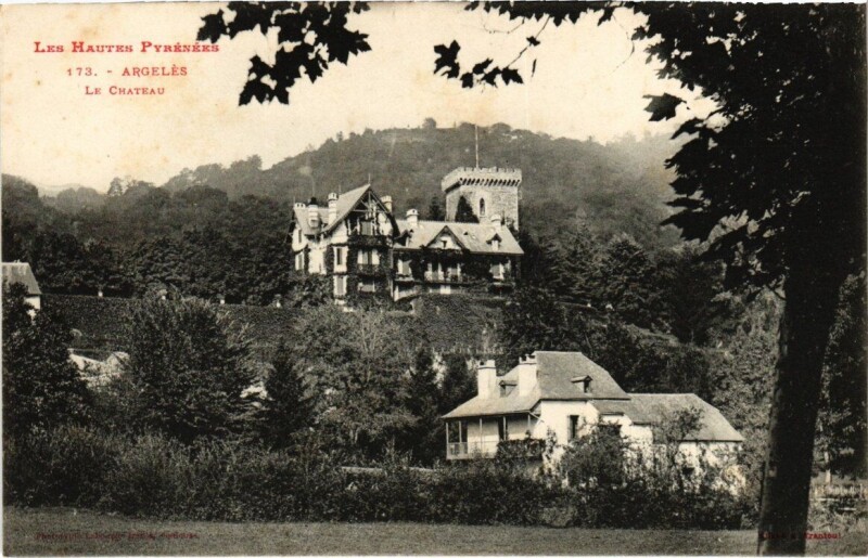 Carte postale ancienne Argeles - Le Chateau