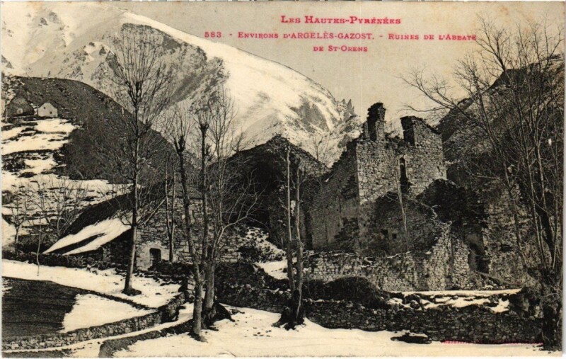 Carte postale ancienne Ruines de l'Abbaye de Saint-Orens