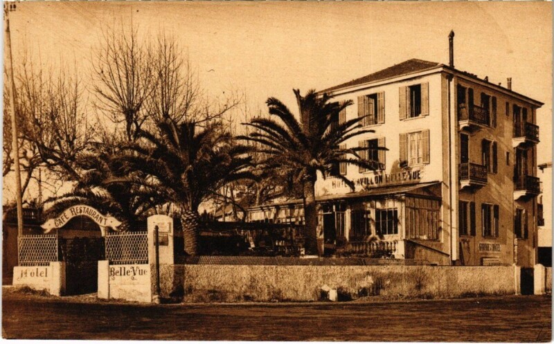Carte postale ancienne Hotel Pavillon Bellevue - Antibes à Antibes