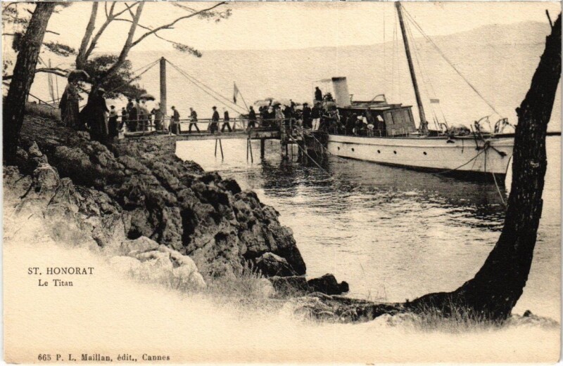 Carte postale ancienne St. Honorat - Le Titan