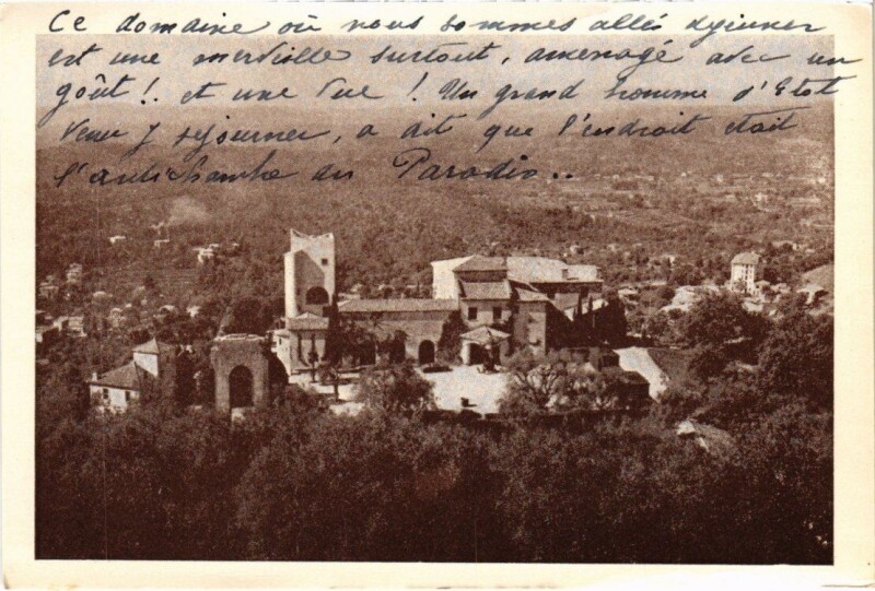 Carte postale ancienne Vence Chateau du Domaine Saint-Martin à Vence