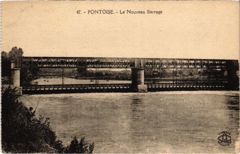 Carte postale ancienne Pontoise - Le Nouveau Barrage à Pontoise