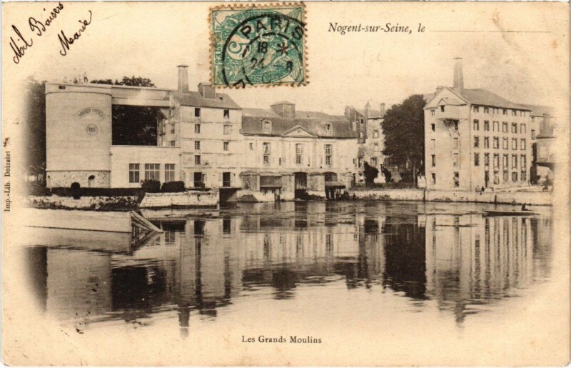 Carte postale ancienne Nogent-sur-Seine - Grands Moulins à Nogent-sur-Seine