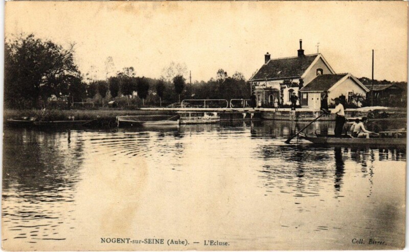 Carte postale ancienne Nogent-sur-Seine - L'Ecluse à Nogent-sur-Seine