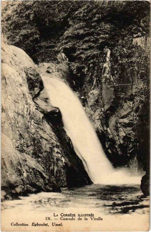 Carte postale ancienne Cascade de la Virolle