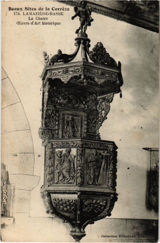 Carte postale ancienne Lamaziere-Basse - La Chaire à Lamazière-Basse