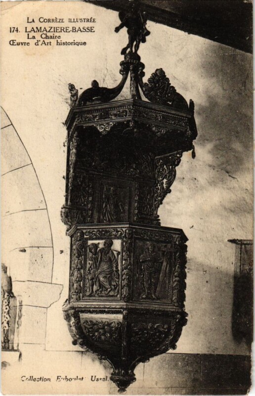 Carte postale ancienne Lamaziere-Basse - La Chaire à Lamazière-Basse