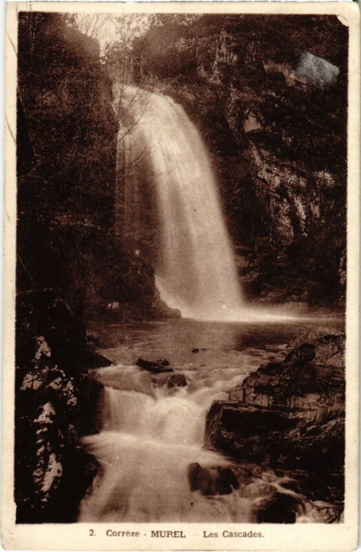 Carte postale ancienne Murel - Les Cascades