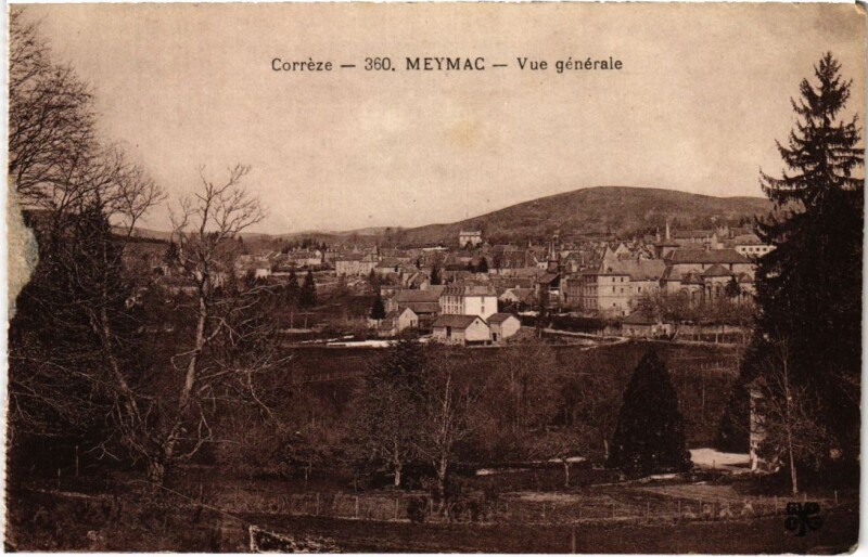Carte postale ancienne Meymac - Vue Generale à Meymac