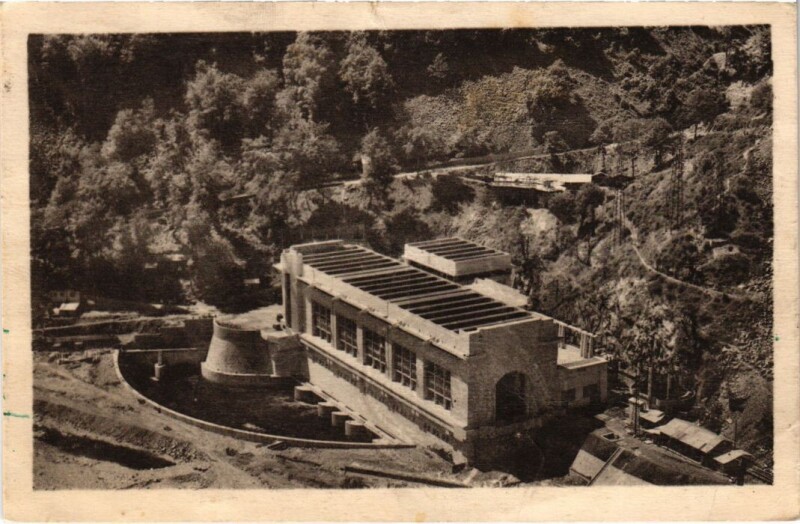 Carte postale ancienne L'Usine Hydro-Electrique de Mareges