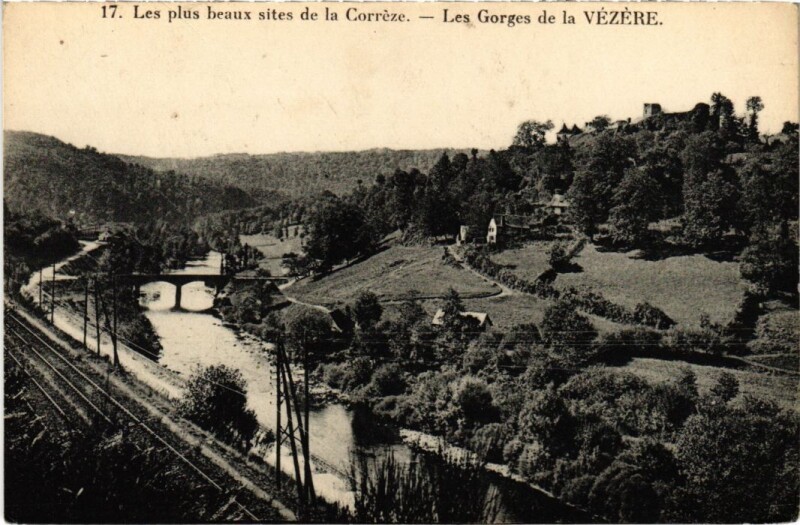 Carte postale ancienne Les Gorges de la Vezere