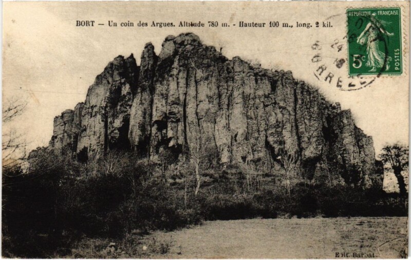 Carte postale ancienne Bort - Un Coin des Argues
