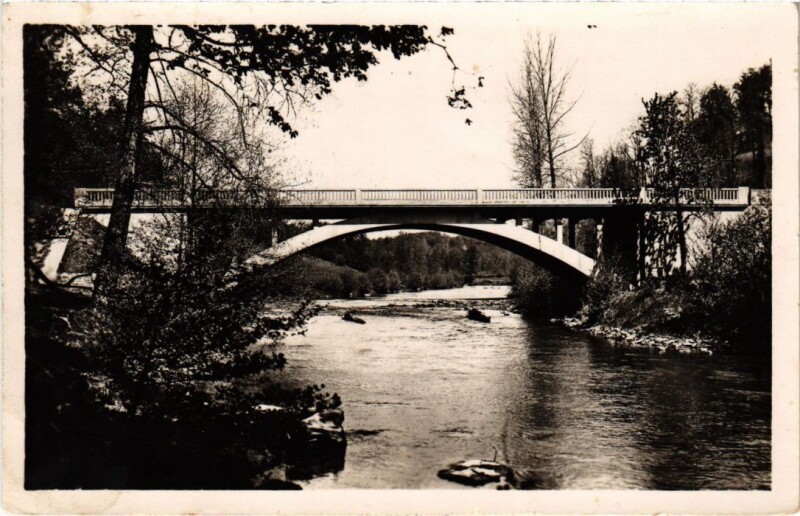 Carte postale ancienne Le Lonzac - Pont de Vernejoux au Lonzac