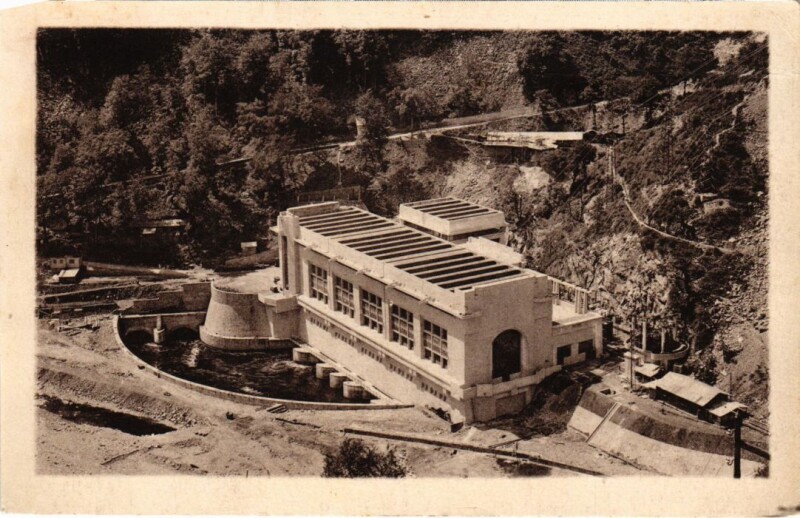 Carte postale ancienne L'Usine Hydro-Electrique de Mareges