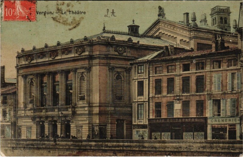 Carte postale ancienne Verdun - Le theatre à Verdun