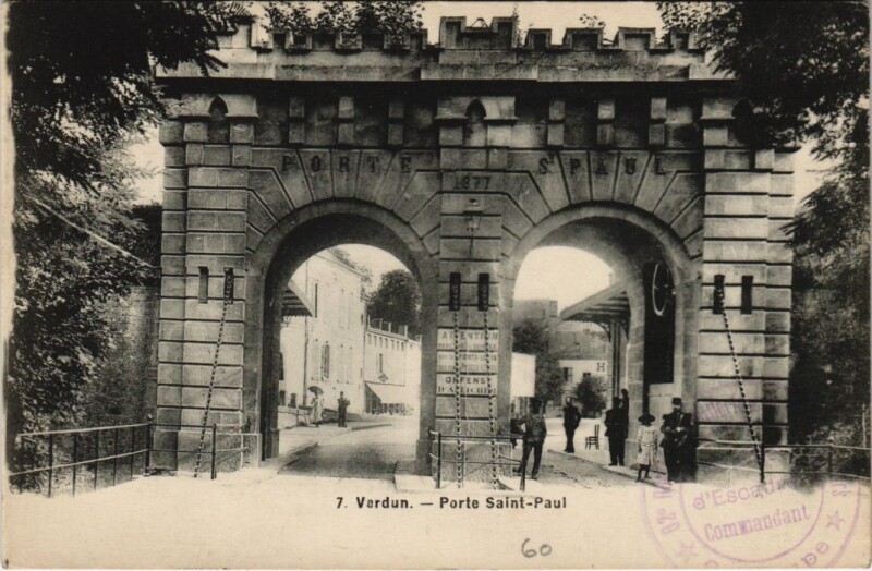 Carte postale ancienne Verdun - porte saint paul à Verdun