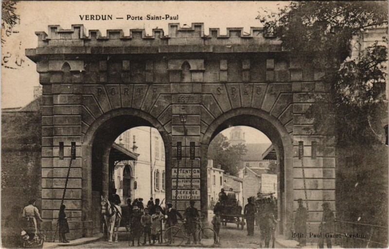 Carte postale ancienne Verdun - Porte saint paul à Verdun