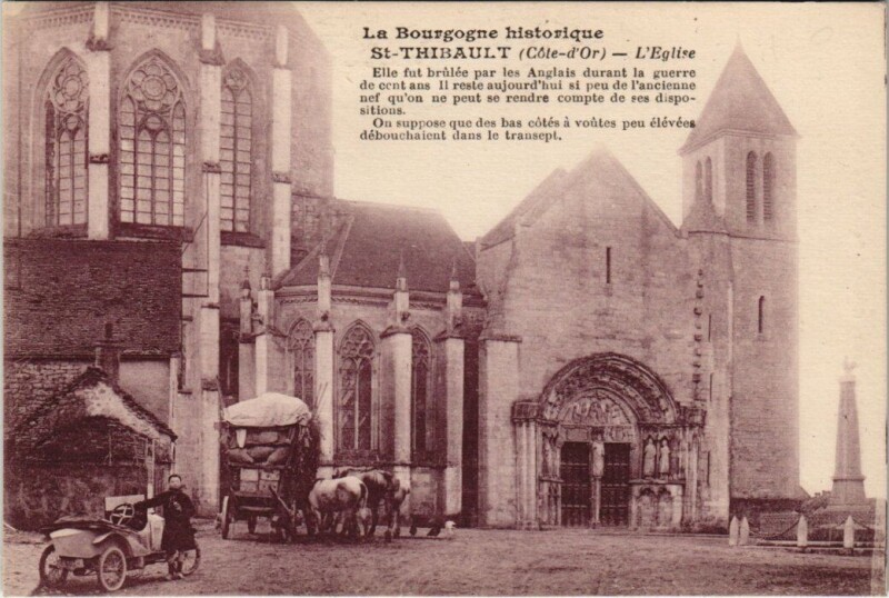 Carte postale ancienne Saint-Thibault Eglise à Saint-Thibault