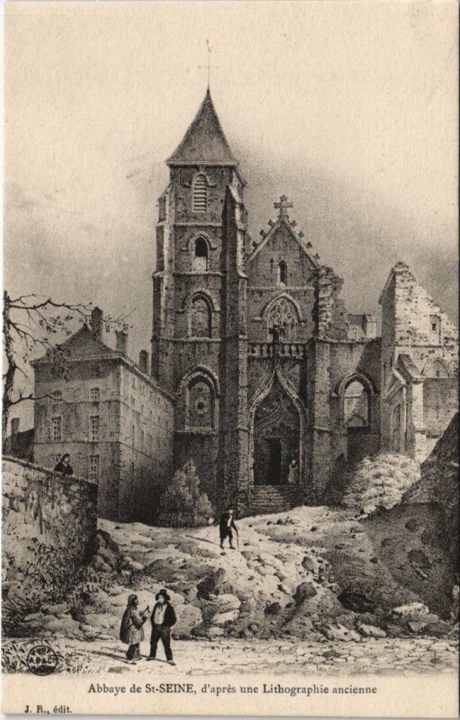 Carte postale ancienne Abbaye de Saint-Seine