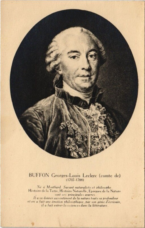 Carte postale ancienne Portrait de Buffon - Georges-Louis Leclerc Comte de à Buffon