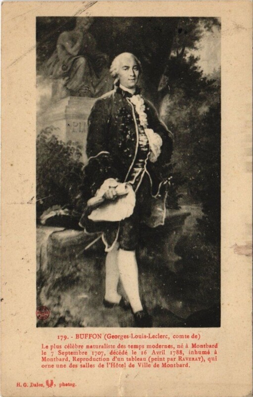 Carte postale ancienne Portrait de Buffon - Georges-Louis Leclerc Comte de à Buffon