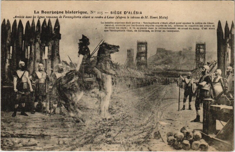Carte postale ancienne La Bourgogne Historique - Siege d'Alesia