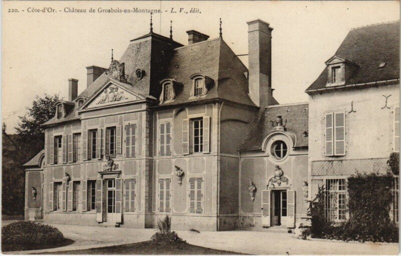 Carte postale ancienne Grosbois-en-Montagne - Chateau à Grosbois-en-Montagne