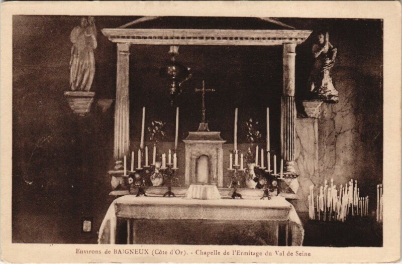 Carte postale ancienne Val de Seine - Chapelle de l'Ermitage