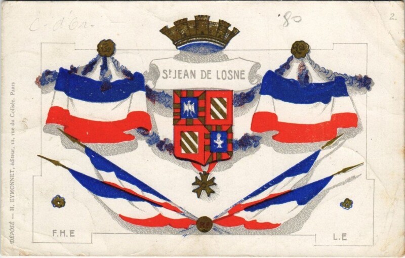 Carte postale ancienne Saint-Jean-de-Losne - à Losne