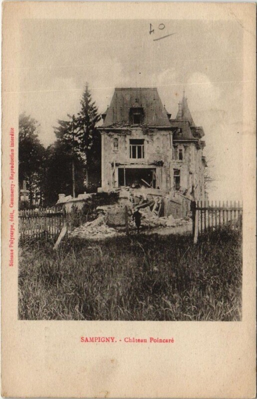 Carte postale ancienne Sampigny - Chateau poincare à Sampigny