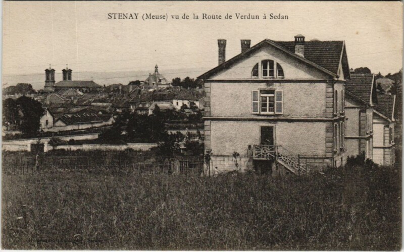 Carte postale ancienne Stenay - Vu de la route de verdun à Stenay