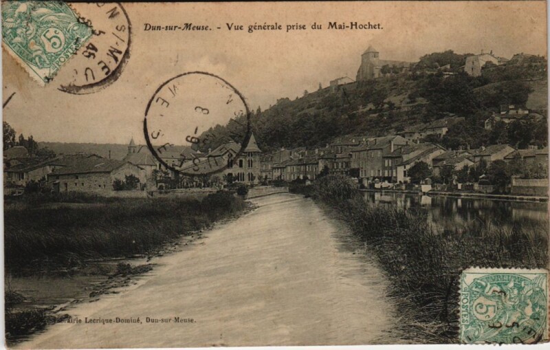 Carte postale ancienne Dun-sur-meuse - Vue generale à Dun-sur-Meuse
