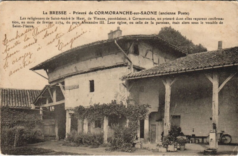 Carte postale ancienne La Bresse - Prieure de Cormoranche-sur-Saone
