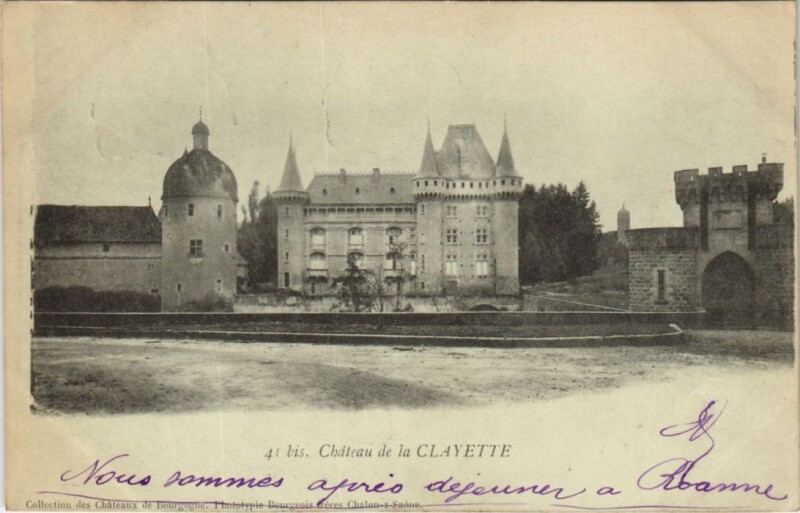 Carte postale ancienne Chateau de la Clayette à La Clayette