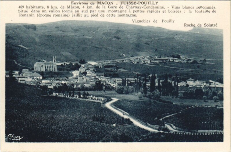 Carte postale ancienne Env. de Macon - Fuisse-Pouilly