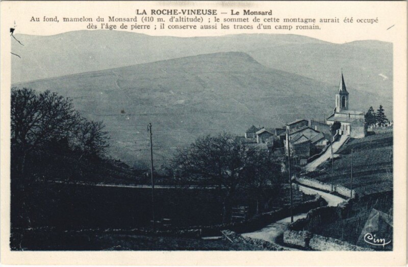 Carte postale ancienne La Roche-Vineuse - Le Monsard à La Roche-Vineuse