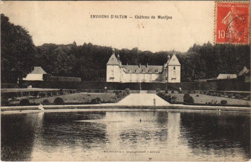Carte postale ancienne Env. D'Autun - Chateau de Montjeu à Autun