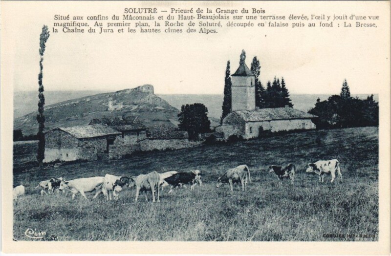 Carte postale ancienne Solutre - Prieure de la Grange du Bois