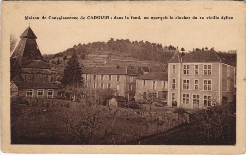 Carte postale ancienne Maison de Convalescence de Cadouin .