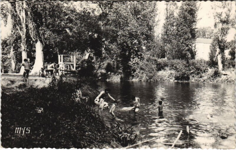 Carte postale ancienne Saint-Aulaye La Plage