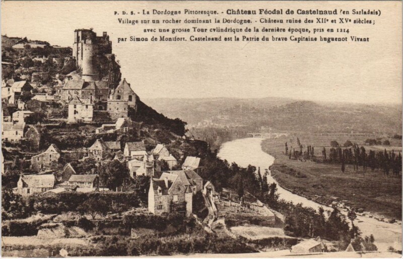 Carte postale ancienne Chateau féodal de Castelnaud