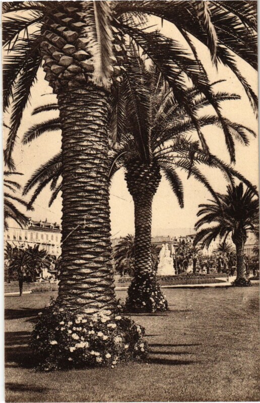Carte postale ancienne Nice- Les Jardins France