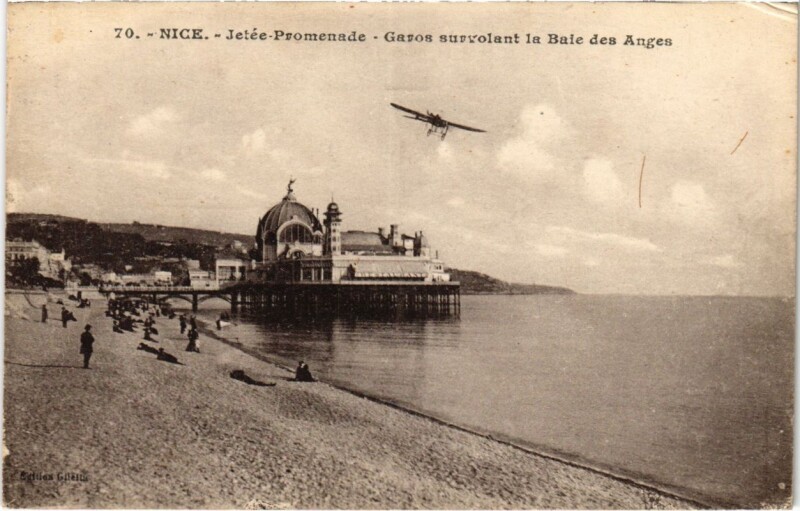 Carte postale ancienne Nice- Jetee Promenade France