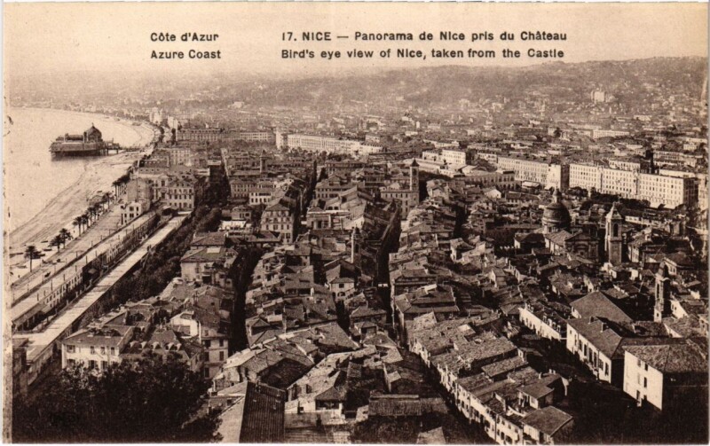 Carte postale ancienne Nice- panorama France