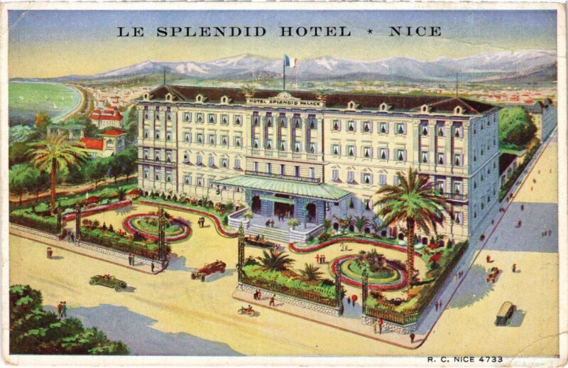 Carte postale ancienne Nice- Le Splendid Hotel France