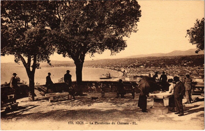 Carte postale ancienne Nice- La Plateforme du Chateau France
