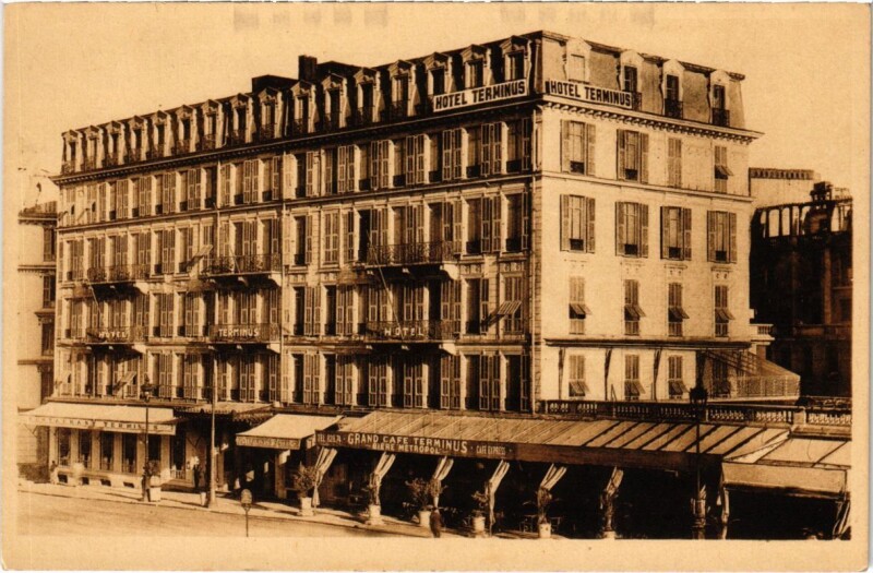 Carte postale ancienne Nice- Hotel Terminus France