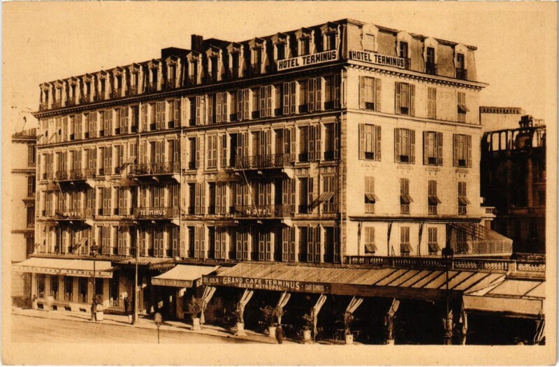 Carte postale ancienne Nice- Hotel Terminus France